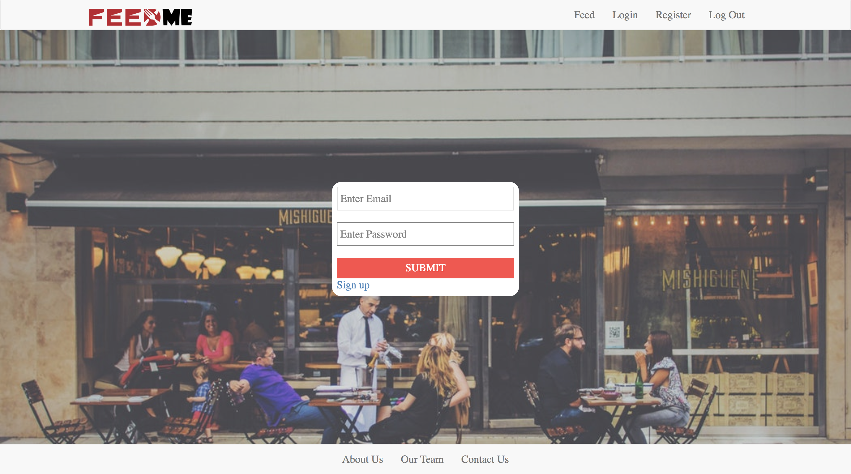 login page